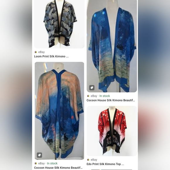 100% silk kimono/coverup - Picture 14 of 15